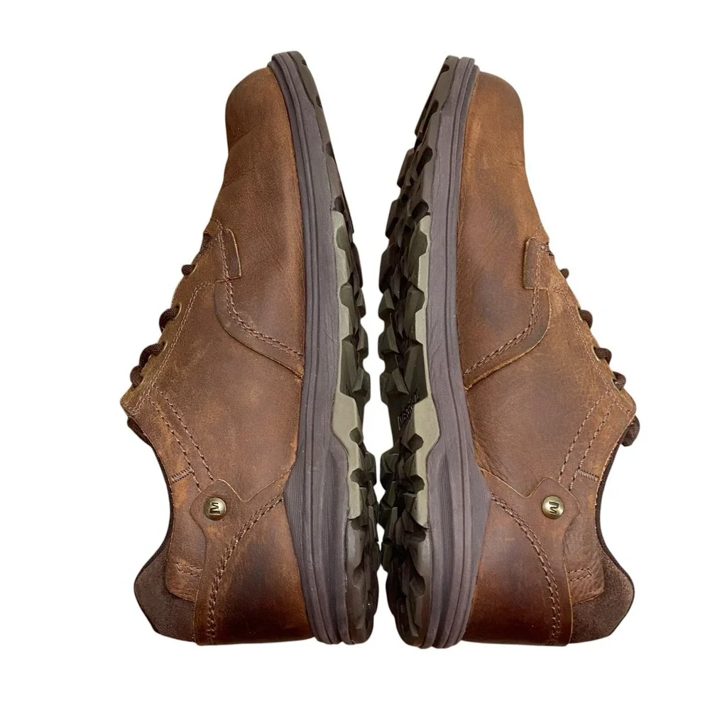 Merrell Shetland J49517 Brown Leather Comfort Oxford Shoes Mens 9.5 Lace Up